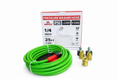#ad #ad YAMATIC Kink Resistant 3200 PSI 1 4quot; 25 FT High Pressure Washer Hose Replacement $28.00