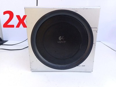 *UNTESTED* LOT OF 2X LOGITECH Z-2300 SPEAKER SOUND SYSTEM COMPUTER SUBWOOFER ^