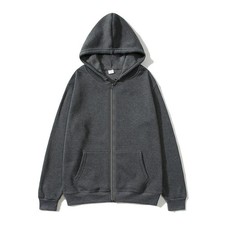 Men's Unisex Fleece Full Zip Up Solid Hoodie Sweatshirt Hooded Zipper Size S-5XL