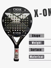 NOX X-ONE X2 Padel Racket Round 3K Carbon 3D Hexagon Surface
