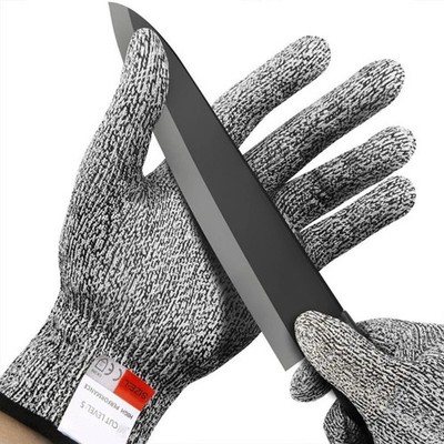 HPPE Level 5 Anti-Cut Gloves Kitchen Gardening Anti-Cut Knitted Gloves Anti-Thor