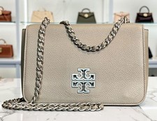 Tory Burch Grey and Silver Britten Shoulder Bag / Crossbody 998066