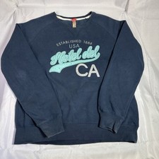 Hotel Del California Women  s Pull Over Crew Neck Sweater Sz Large STITCHED Vtg