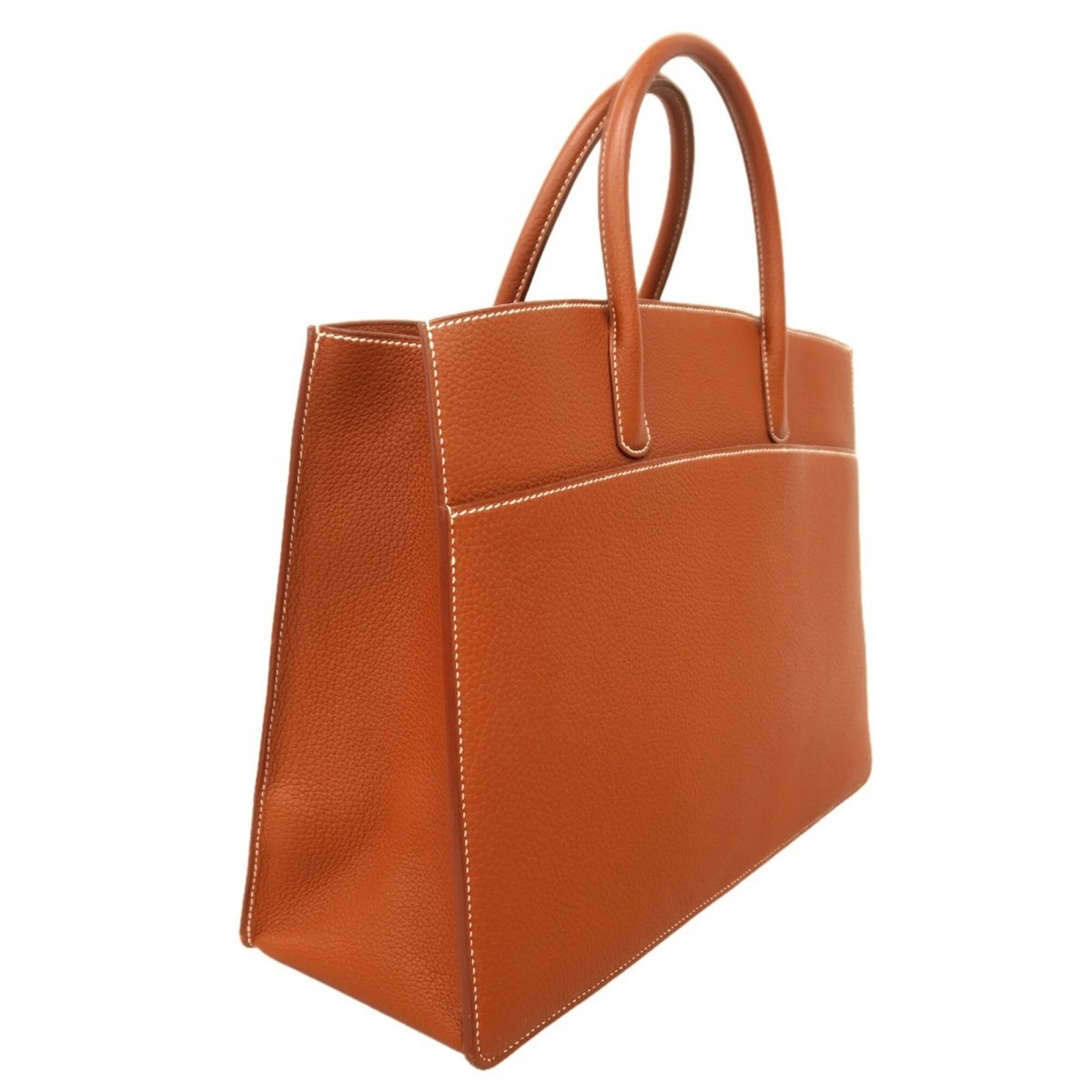 Hermes Whitebus GM Tote Bag, Fjord Noisette, □E stamp, Men