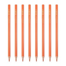 8PCS Colored Pencils Set, Wooden Oil Based Colored Drawing Pencil, Orange