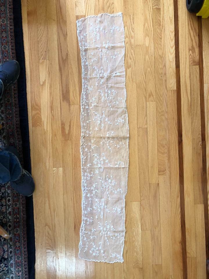 Stylemaster Carly Lace Panel with Attached Valance, 56 in x