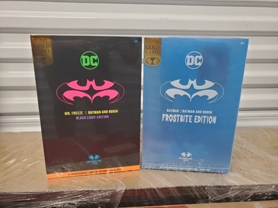 McFarlane Toys Batman and Robin Black Light Mr Freeze Frostbite Edition Batman