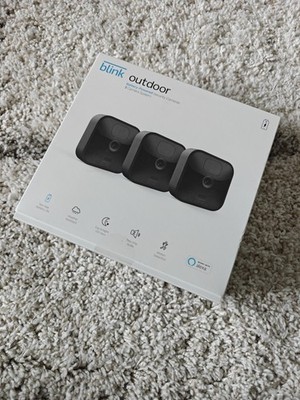Blink Outdoor Battery-Powered Wireless Security Camera 3rd Gen 3-Pack New Sealed