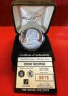 EDDIE GEORGE One Troy Ounce .999 SILVER Round Coin #819 Highland Mint COA