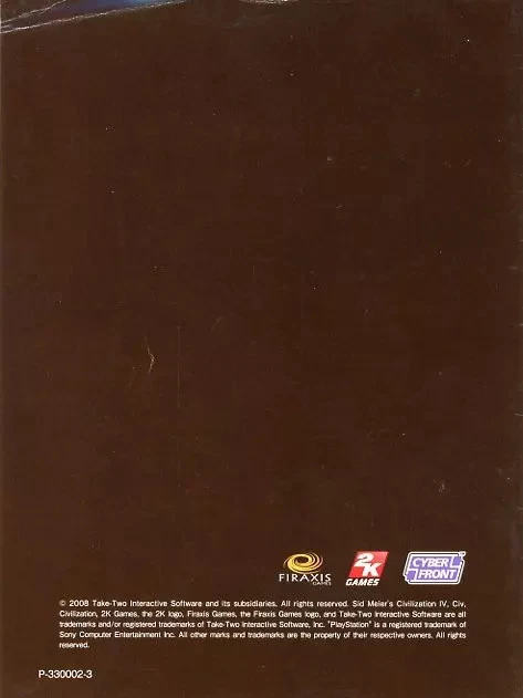 Civilization Revolution PS3 Japan Used Box Guide Poor Condition - Image 4 of 4