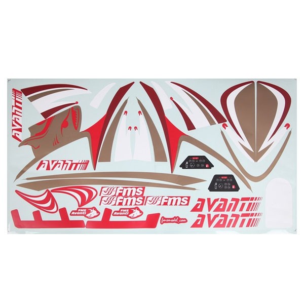 FMS Avanti Decal Sheet