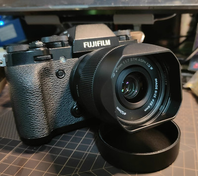 Square Metal Lens Hood w/Cap For Viltrox 40mm F2.5 25 1.7 35 1.7 56 F1.7 Lens