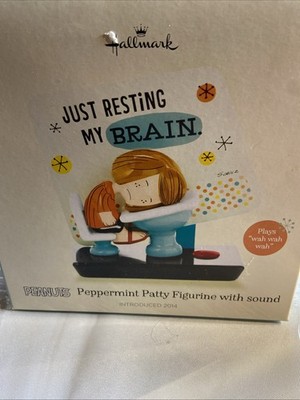 Hallmark Peanuts Peppermint Patty Figurine With Sound Just Resting My Brain