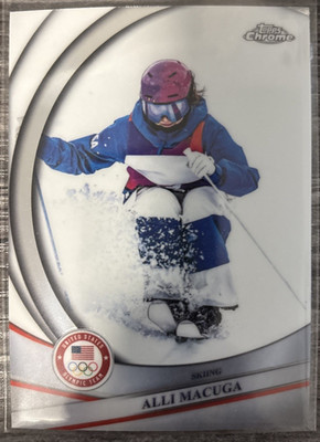 2026 Topps Chrome Olympics Alli Macuga - USA Skiing #167 base