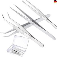 Kristwash Pinzette, 4 StüCk Precision Tweezers Set, 14 Cm Und 12Cm Pinzette