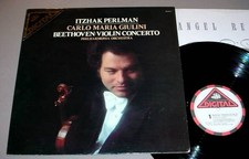 ITZHAK PERLMAN CARLO MARIA GIULINI LP Beethoven Violin