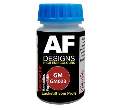 Lackstift für GeneralMotors GM023 Vibrant Red Metallic schnelltrocknend Tupflack