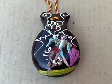 VINTAGE CASTANET CARVED WOOD SPANISH HAND PAINTED