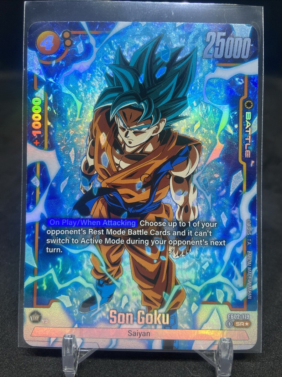 ✨Son Goku SR FB02-119 Secret Rare Alternate Art Dragon Ball ✨Son Goku SR FB02-119 Secret Rare Alternate Art Dragon Ball