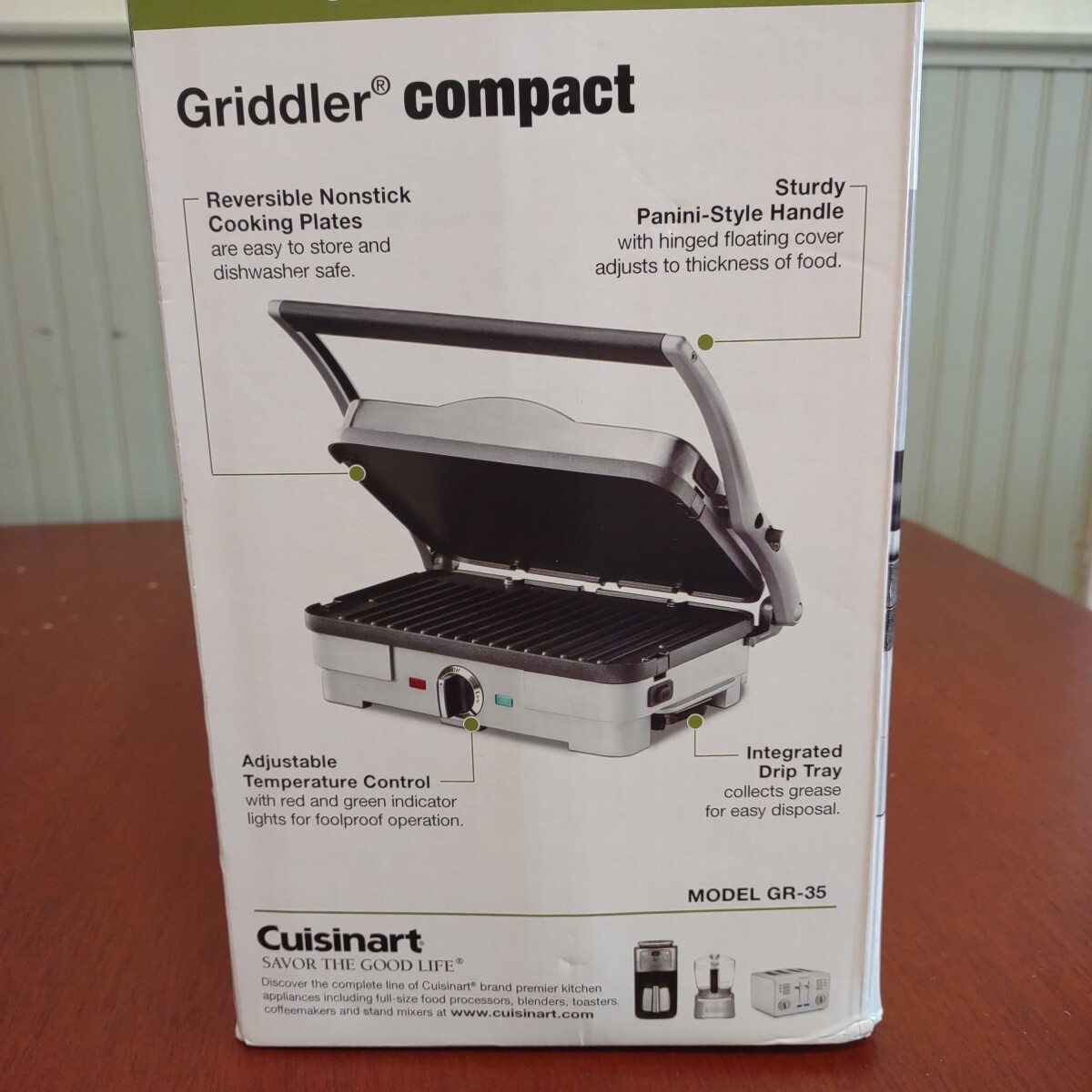 CUISINART 5-1 FUNCTION COUNTER-TOP GRILL PANINI PRESS GRIDDLER