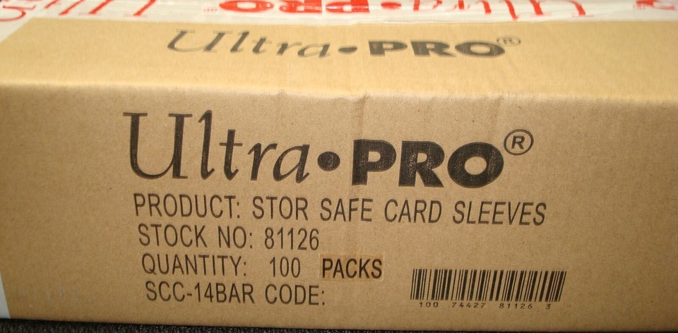 Ultra Pro Card Sleeves - Case of 10,000 Penny Sleeves - Buy In Bulk - Memorabilia Displays