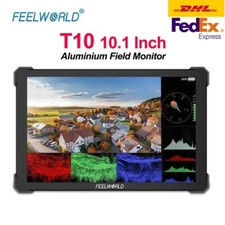 FEELWORLD T10 10.1 Inch Aluminium DSLR Camera Field Monitor Touch Screen 4K HDMI