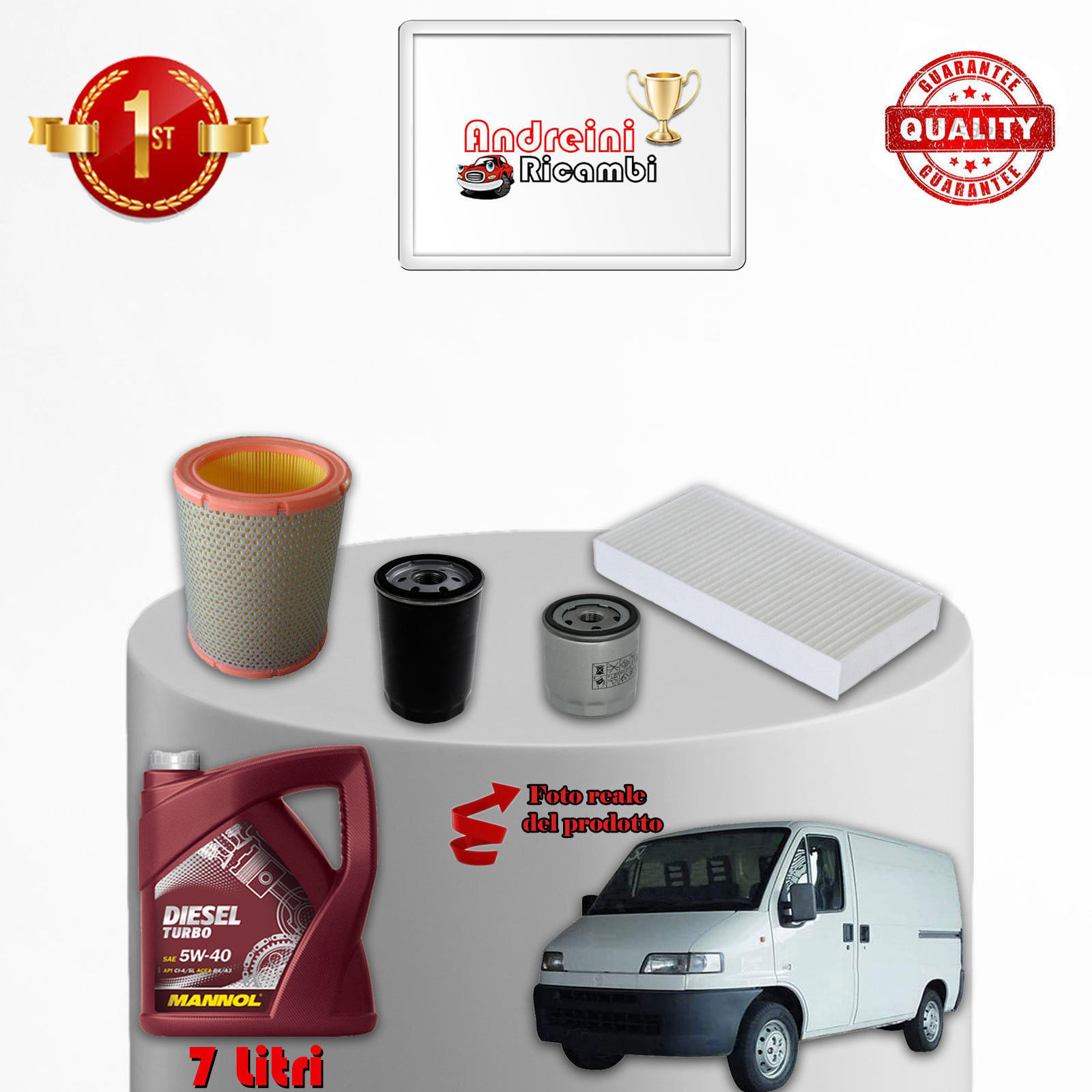KIT TAGLIANDO FILTRI E OLIO FIAT DUCATO II 2.8 Diesel 64KW 87CV...