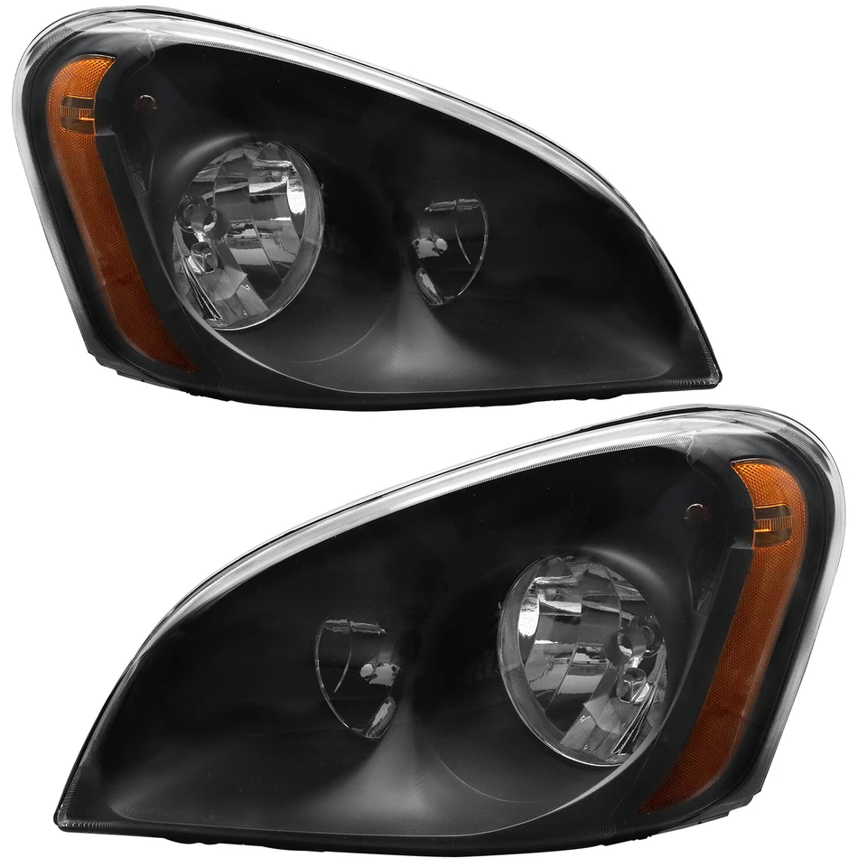 Faros delanteros negros izquierda+derecha Freightliner Cascadia 2008-2017 Foto 2 de 4
