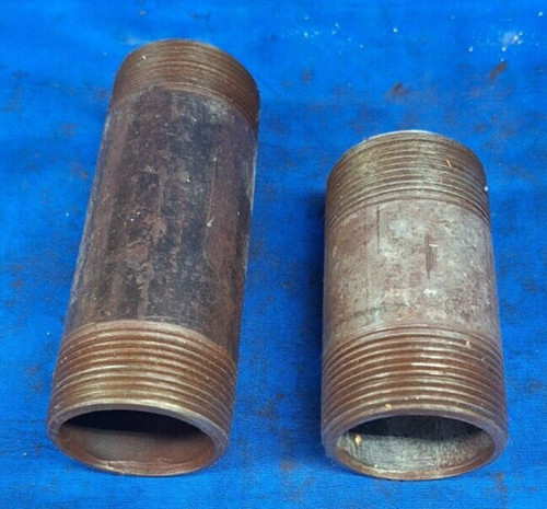 UNBRANDED ASSORTED PIPE NIPPLES THREAD: 1-1/2"-12G (LOT OF 2)