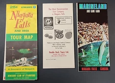 Vintage Niagara Falls Canada Brochure / Map / Sightseeing Lot of 3 Vintage