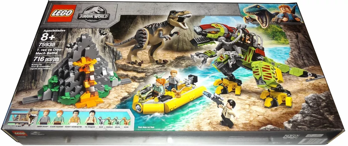 LEGO Jurassic World T. rex vs Dino Mech Battle 75938 (716 Pieces)