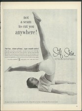 Not a seam to cut you anywhere Silf Skin Pantie Girdle ad 1955
