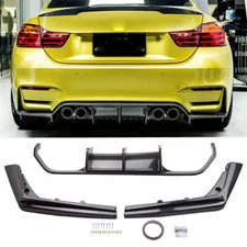 Rear Bumper Diffuser Lip Carbon Fiber For BMW F80 M3 F82 F83 M4 15-20 PSM Style