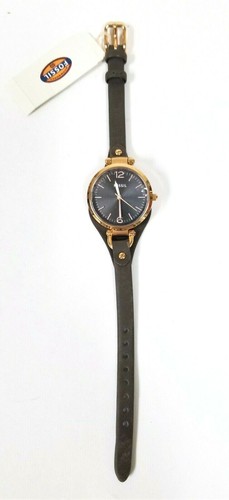 NUEVO RELOJ FOSSIL GEORGIA ORO, ORO ROSA, TONO PLATEADO, CORREA DE CUERO DELGADO - Imagen 17 de 22