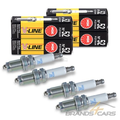 NGK Zündkerzen Set BKR5EK V-Line 23 - 4x Zündkerze Für Peugeot, Opel & Mehr