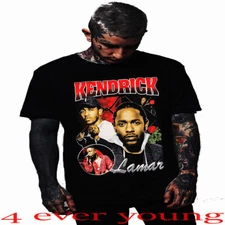 KENDRICK LAMAR RAP MEN'S SIZES BLACK T SHIRTS