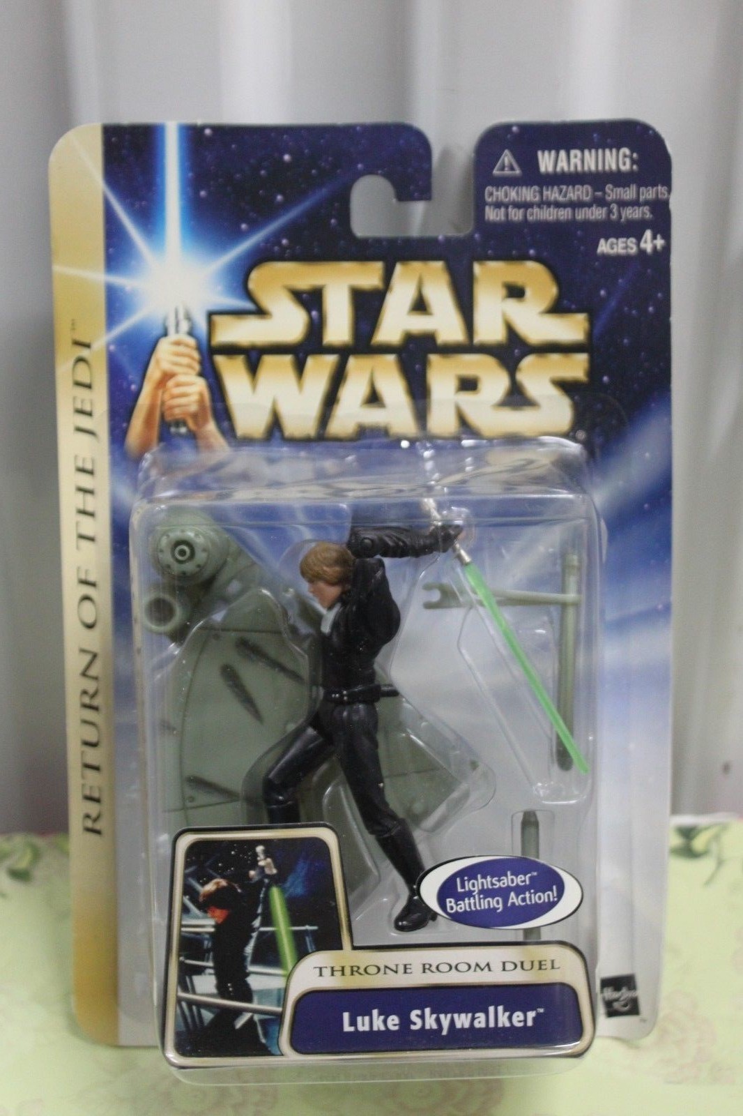 LUKE SKYWALKER Throne Room Duel #17 Star Wars Return Jedi Figure 84977 2003 NEW