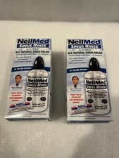 2-Pack NeilMed Sinus Rinse, by Dr. Mehta - All Natural - Expired 2028-04, Sealed