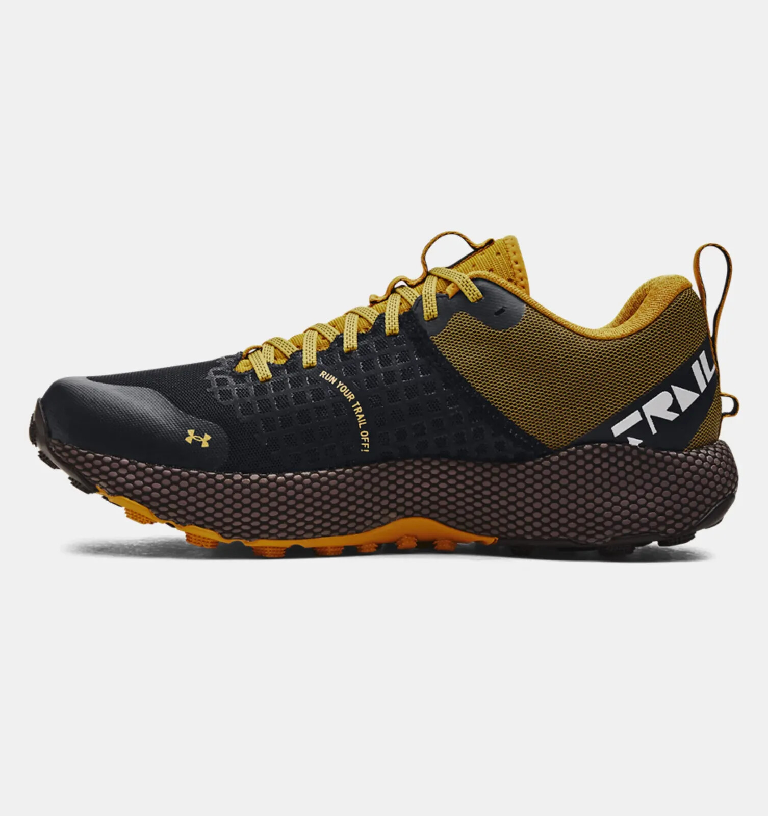 Unisex UA HOVR™Ridge Trail Running Shoes in Black / Gilded Yellow eBay