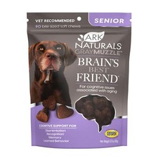 Senior Dog Brain Health Chews Natural Formula 3.17 Ounce Canine Cognitive Sup...