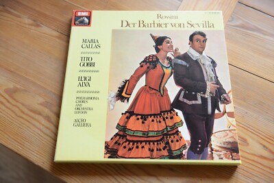 ROSSINI Der Barbier Von Sevilla MARIA CALLAS Galliera 3 LP box EMI 197-00 467/69