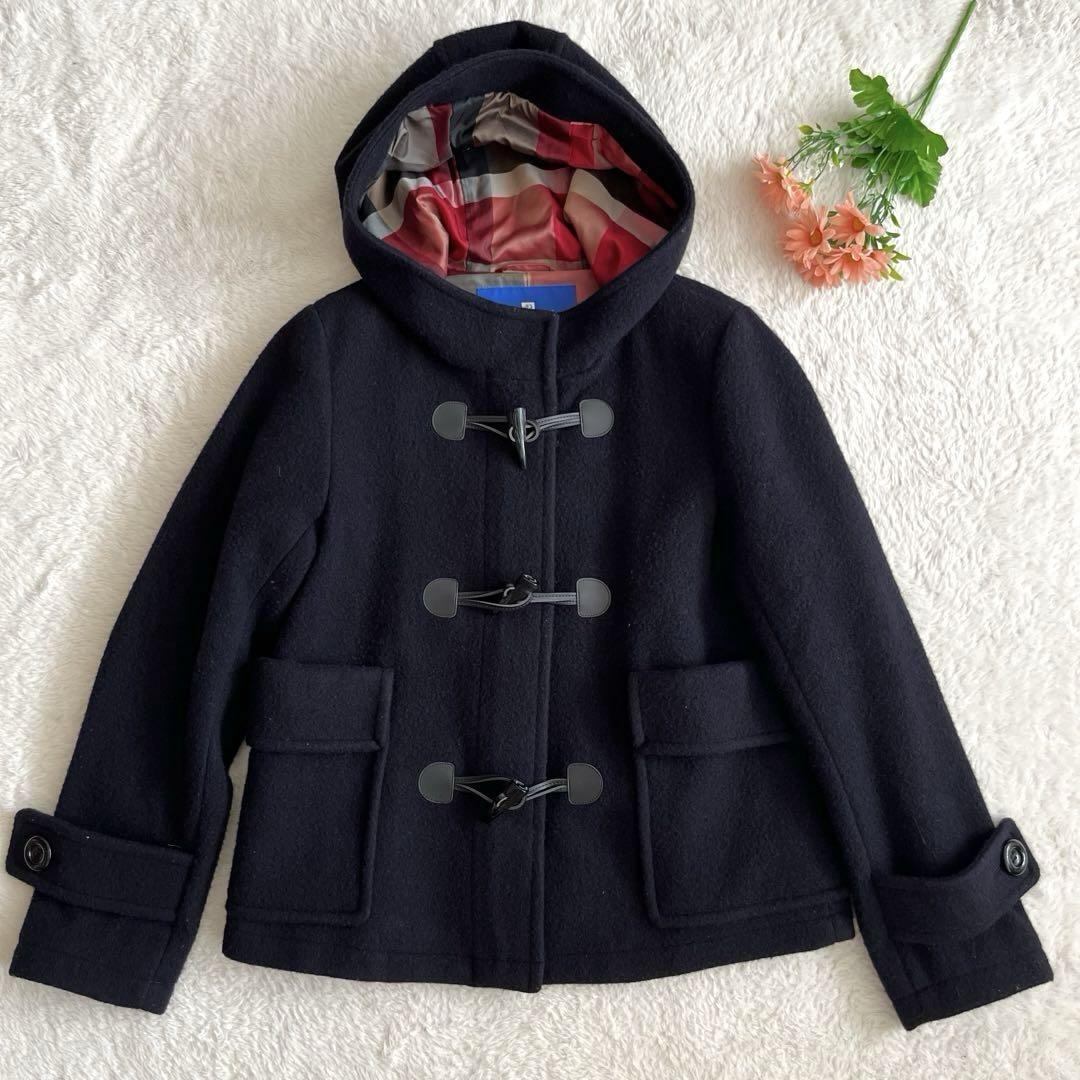 Blue Label Crestbridge Melton Short Duffel Coat Navy Size 40 From