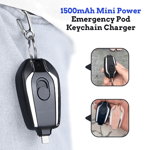 Mini Keychain Portable Charger/iPhone Power Bank - emergency backup charger, sma - Picture 5 of 9
