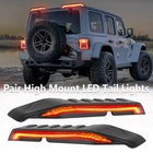 For 18-23 Jeep Wrangler JL High Mount Roof LED Brake Turn Reverse Tail Lights