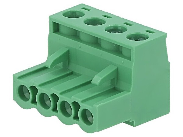 2X EBHA-04-D Klemmleiste Abschaltbar 5,08Mm Wege: 4 Gerade Stecker 2,5Mm2 Adam T-image