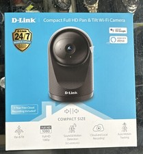 NEW D-Link Compact Full HD Pan & Tilt Wi-Fi Camera Black, Dlink FREE POST