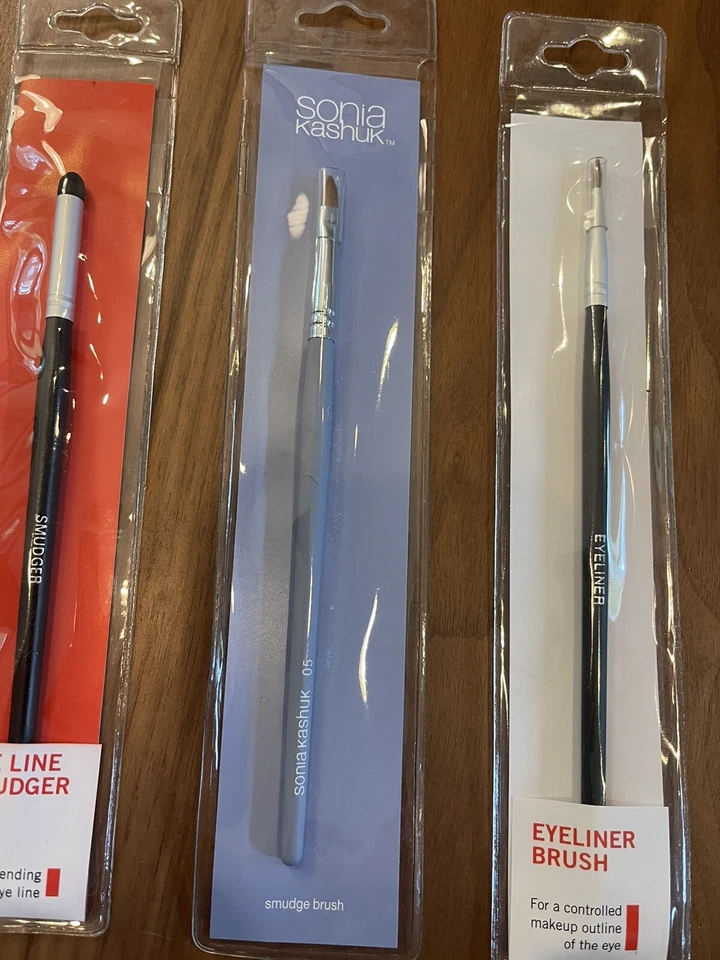 Sonia Kashuk Cepillo Profesional para Manchas +2 Delineador de Ojos Target Eye Line Smudger NUEVO ✨ Foto 3 de 4