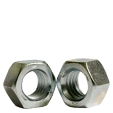 1/2"-20 Finished Hex Nuts, Grade 5, Zinc-Plated, Fine, Medium Carbon, 10 Pack