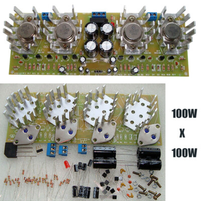 OCL Dual Channel 2*100W Amplifier Board Module High Power Electronic For DIY