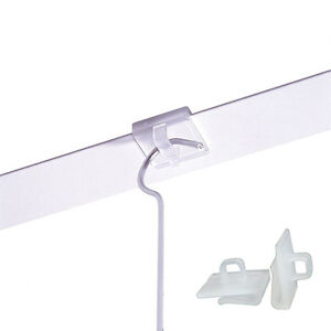 Details About 20 X Suspended Ceiling Clips Hangers Clear Plastic Clips